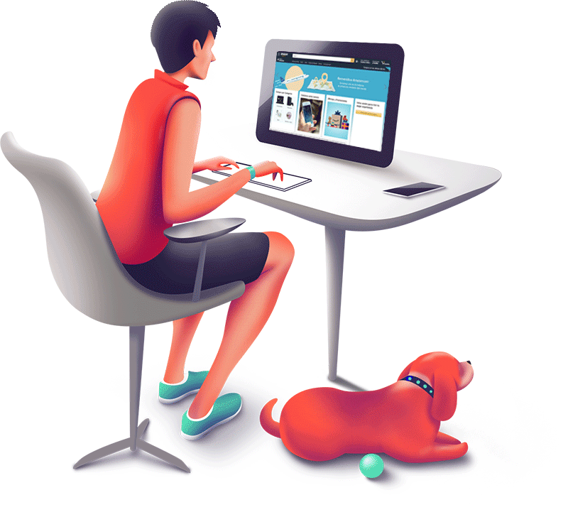 image of man working on computer